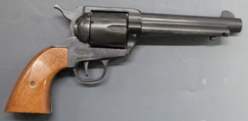 Bruni Webley ME Ranger six-shot single action blank firing revolver, new in original box together