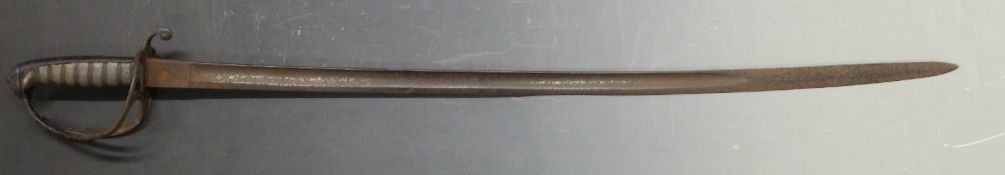 British Army 1821 pattern Light Cavalry officer's sword with G & WA maker's mark