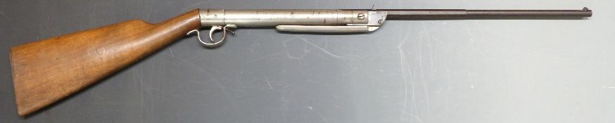 Unnamed BSA pattern .177 air rifle with adjustable trigger and part octagonal barrel, serial