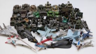 Over 50 Corgi, Solido, Lone Star, Matchbox and similar diecast model military vehicles including