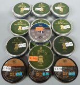 Fourteen tins of .177 air rifle pellets comprising four Bisley Super Field, three Bisley Premier,