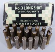 Sixty Eley No.3 Long Shot 9mm Flowbert garden gun cartridges, some in original box. PLEASE NOTE THAT