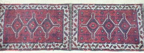 Wine coloured Eastern runner/rug, 260 x 85cm