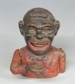 Cast iron novelty Negro money box