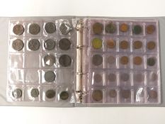 An amateur collection of coins and tokens 18th century onwards includes William and Mary, George