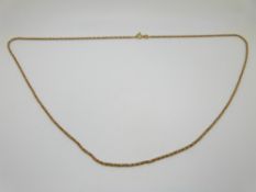 An 18ct gold necklace / chain, 7.4g