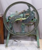 Vintage cast iron farmyard chaff cutter