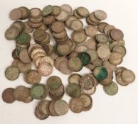 232g pre1947 silver threepences 164 in all