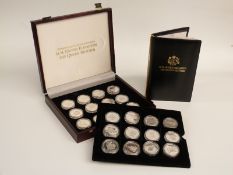 The official coin collection in honour of HM Queen Elizabeth the Queen Mother, comprising 24