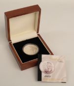 London Mint deluxe cased 2009 silver Britannia with certificate