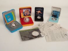 Five Australian silver coins including $1 2015 Explorers First Sighting, 2009 $1 60 Years of