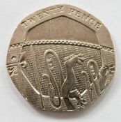 Royal Shield of Arms undated mule 20 pence