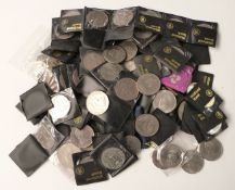 A large collection of commemorative crowns to include Queen Elizabeth II, Churchill etc., almost 100