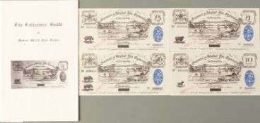 Welsh banknote set comprising ten-shillings, one-pound, five-pounds and ten-pounds, nos 000066,