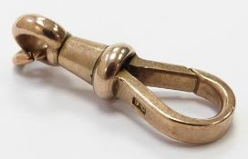 A 9ct gold clip for an Albert, 2.8g