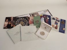 Six cased commemorative crowns including 2007 Diamond Wedding, Prince William and Catherine