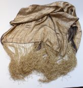Art Deco tasselled gold thread cloak