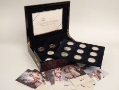 Royal Mint silver proof coin collection to commemorate HM The Queen Mother's 80th birthday 2006,