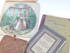 Motifs modernes Gabriel Prevot book of Art Nouveau style lace patterns and a quantity of tapestry