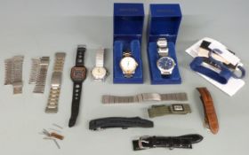 Four gentleman's wristwatches comprising three Sekonda and one Timex, two in original boxes,