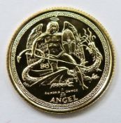 2008 gold 1/20 oz miniature Angel coin