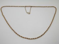 A 9ct rose gold chain, 7.6g