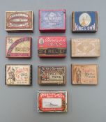 Ten boxes of various pen nibs including R Esterbrook & Co, Setten & Durward's, Perry & Co's Naval