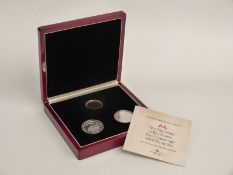 The London Mint Office Centenary of the Titanic cased set of two crowns and a penny, with