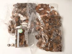 A very large collection of mostly UK coinage, largely pennies, total weight approximately 23.580kg