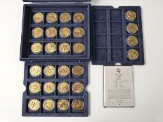 Sydney 2000 Olympics set of bronze commemorative coins with certificates
