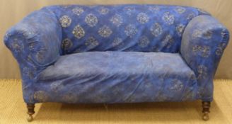 19th/20thC upholstered drop end sofa, length 170cm