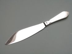 Georg Jensen hallmarked silver cake knife or gateau lifter, marked to handle Sterling Denmark with