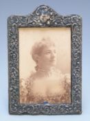 Embossed photo frame