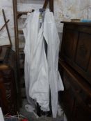 Large white collapsible gazebo or garden marquee