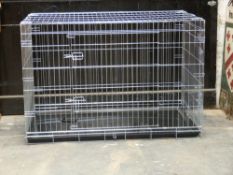 Two dog cages or crates, 124 x 76 x 83cm, new and unused