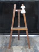 Artist's easel, height 127cm
