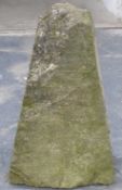 Natural stone staddle stone base, height 72cm
