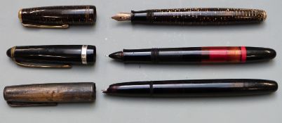 Three pens including Schlicht and a Parker with 14k 585 nib