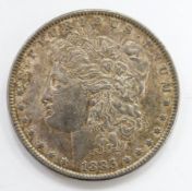 1885 US Morgan dollar