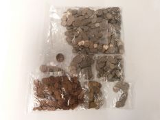A collection of largely UK sundry coinage, includes early decimal etc