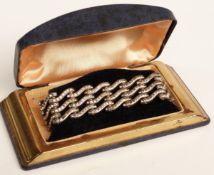 German bracelet c1950 set with paste, in original box