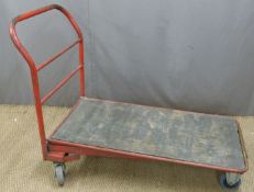 Metal trolley, length 120cm