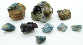 A small quantity of crystal samples