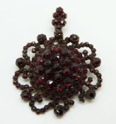 Victorian pendant set with Bohemian cut garnets