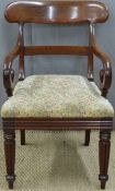 William IV mahogany armchair