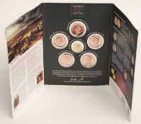 Worcestershire Medal Service gold coin set commemorating the Battle of Waterloo, includes a 14ct