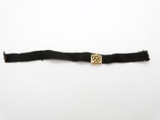 A French 18ct gold buckle