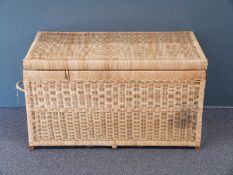 Large wicker basket, L92 x D52 x H52cm