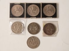 A collection of crowns to include Festival of Britain, 1937 Coronation, 1953 Coronation etc