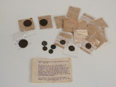 Roman bronze coin group, 18 in all AD 68, through to AD 385 including Vespasian, Hadrian, Antonius